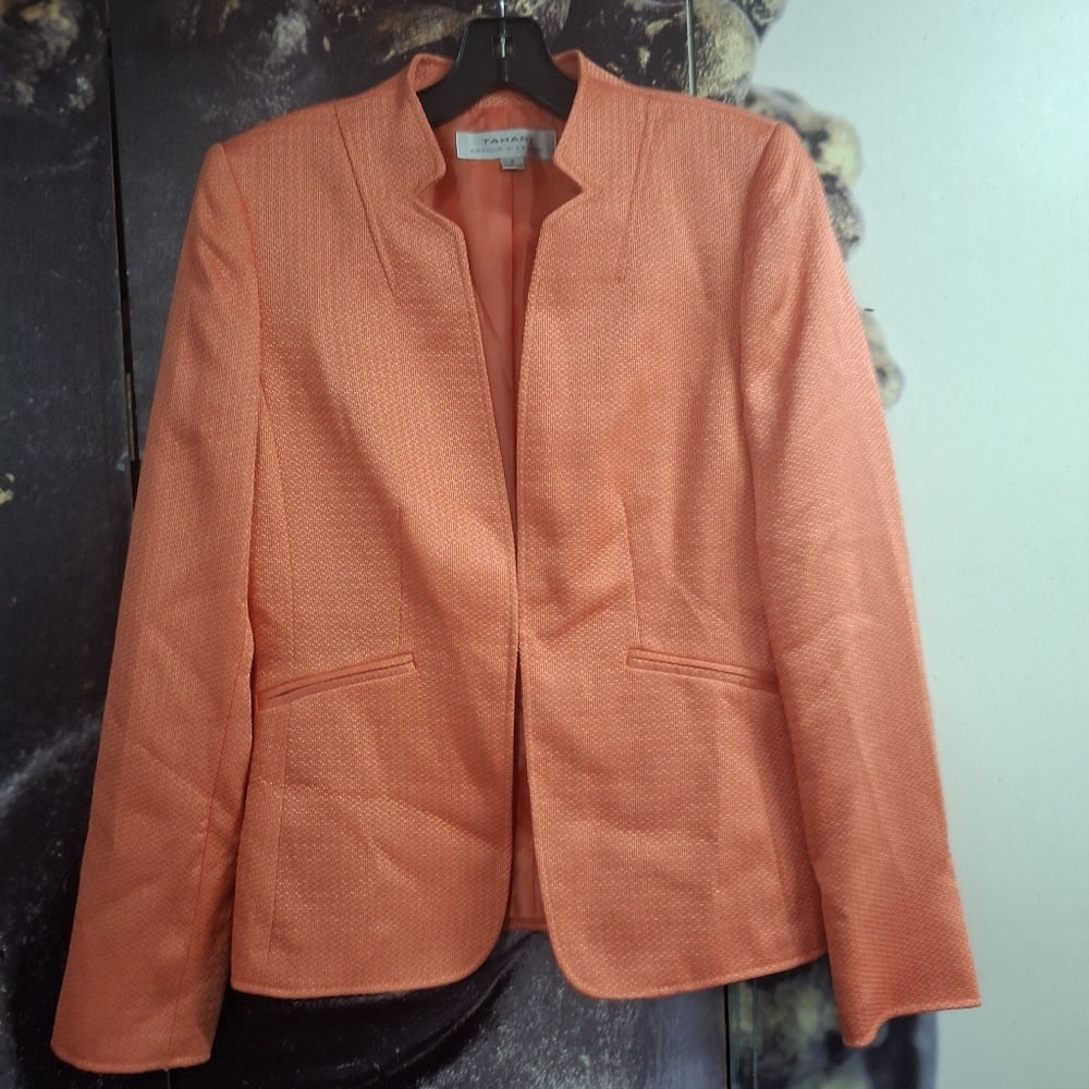 Tahari- Arthur Levine, size2 color coral jacket.